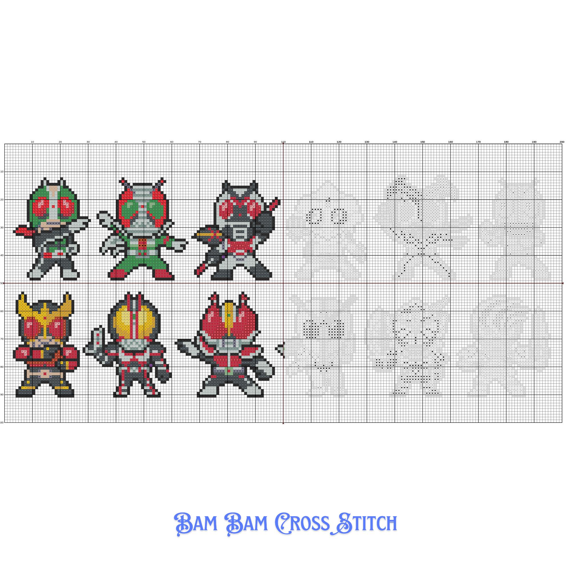 Kamen Rider Set 1 : Cross Stitch Pattern - DIGITAL FILE ONLY - Etsy