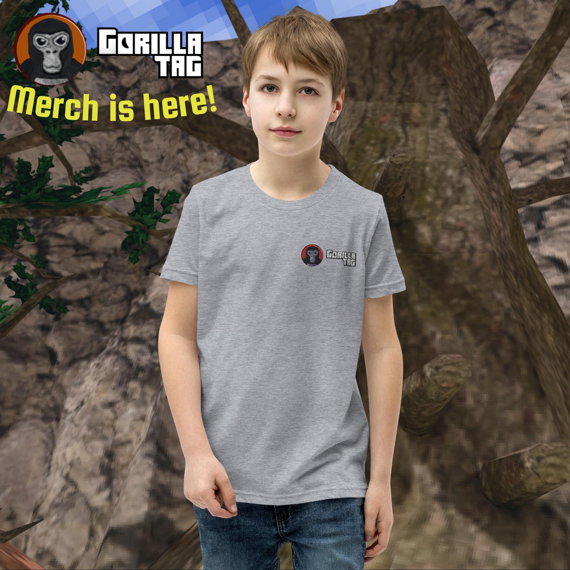 Gorilla Tag Merch for Kids VR Gamer Tee Adult Teens Digital - Inspire Uplift