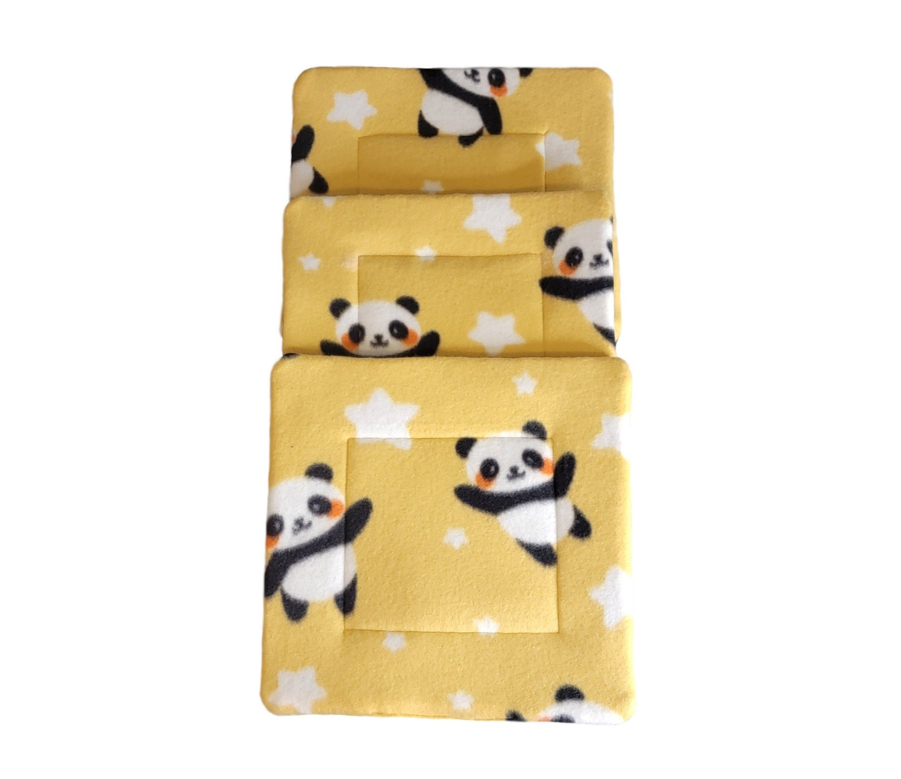Set of 3 Absorbent Pad for Guinea Pig and Small Animals Fleece Pee Pad