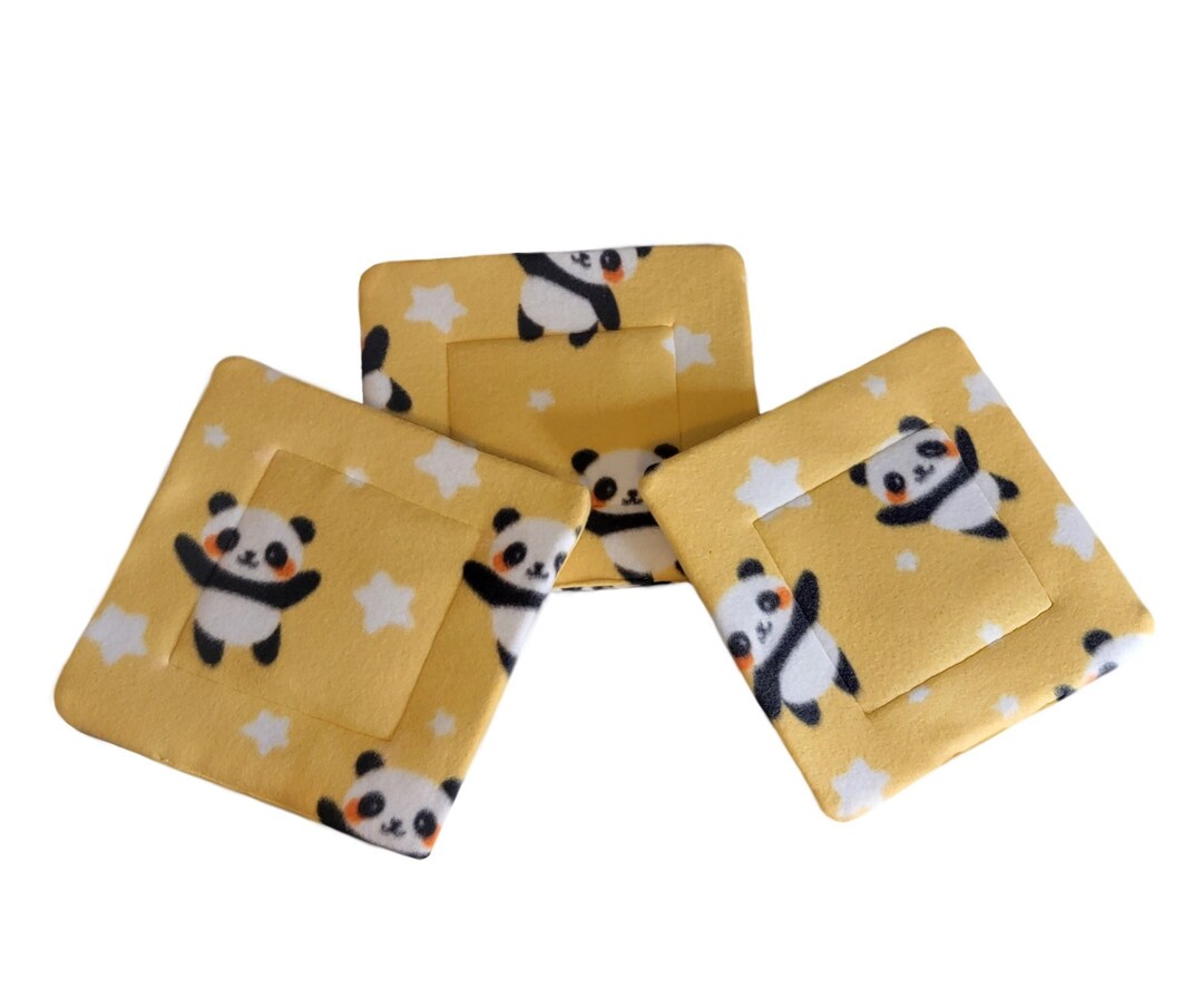 Set of 3 Absorbent Pad for Guinea Pig and Small Animals Fleece Pee Pad Water Drip Pad Potty Pad