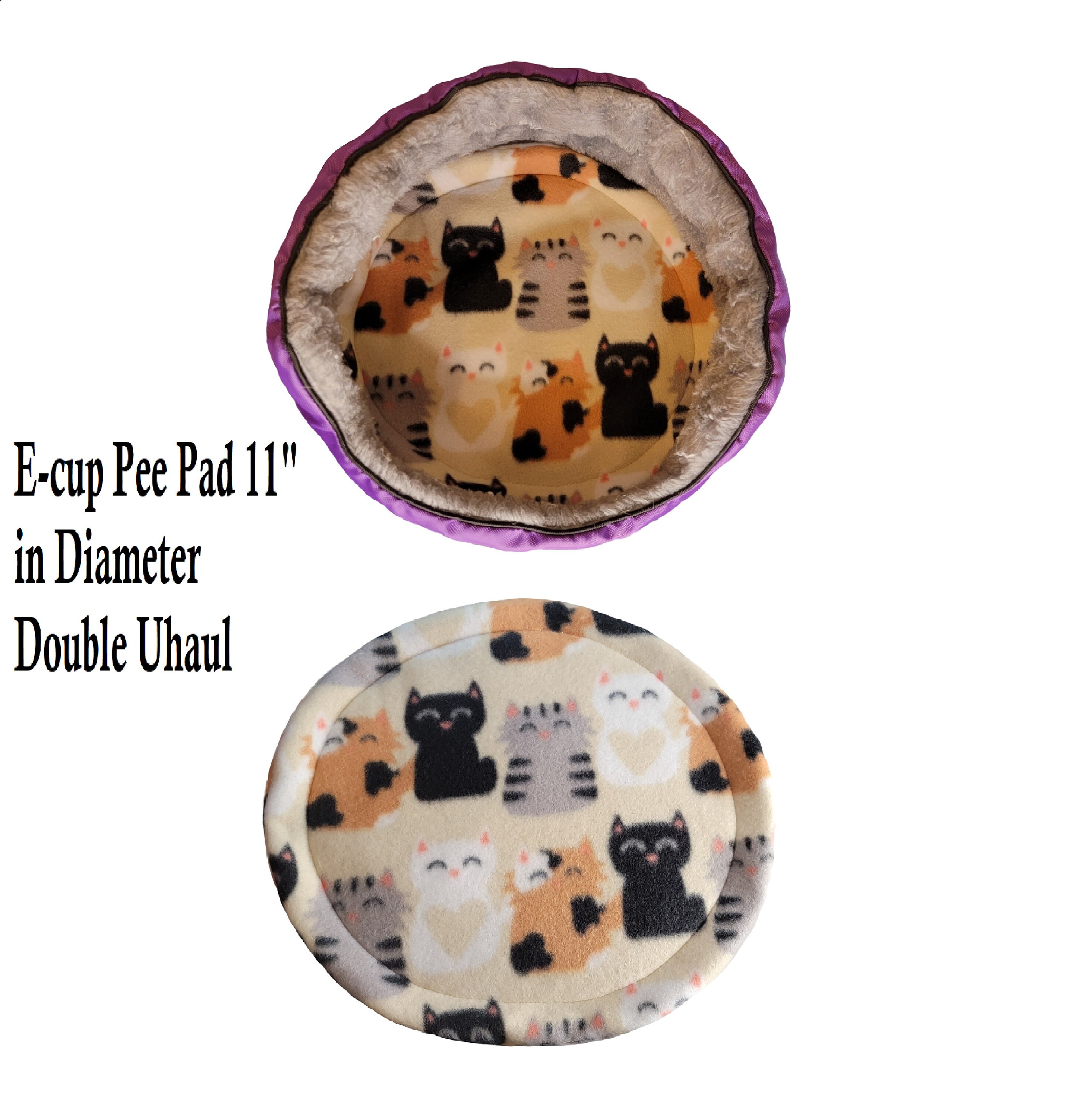 Set of 3 Absorbent Pad for Guinea Pig and Small Animals Fleece Pee Pad Water Drip Pad Potty Pad