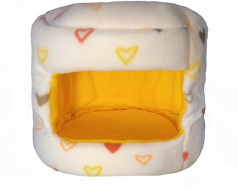 Fleece Guinea Pig Hidey House with Absorbent Pad - Small Animal Bed