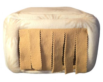 Guinea Pigs and Small Animals Box Hideout with Fringe 10&quot;Wx10&quot;Lx7&quot;H