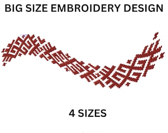 Lettische Zeichen Stickdatei 4 Größen Große Größen Perfekter Stil EmbroideryByZane