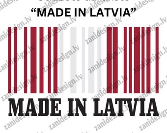 Made In Lettland Lettisch ethnisches Symbol SVG EPS PNG DxF Lettische Folklore Zeichen Digital Download