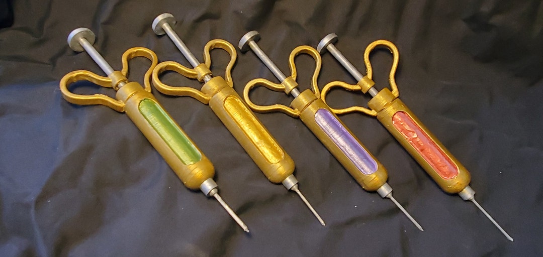 Hunt Showdown Cosplay Prop Syringes Vitality Regeneration Stamina