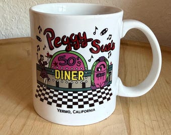 Peggy Sue’s 50s Diner in Yermo California Novelty Memorabilia Ceramic Coffee Mug