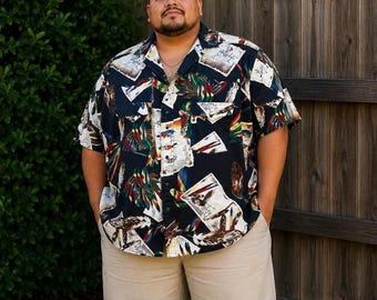 VTG 90s Panhandle Slim Native American Print Pearl Snap Men’s Button Up Sz 20