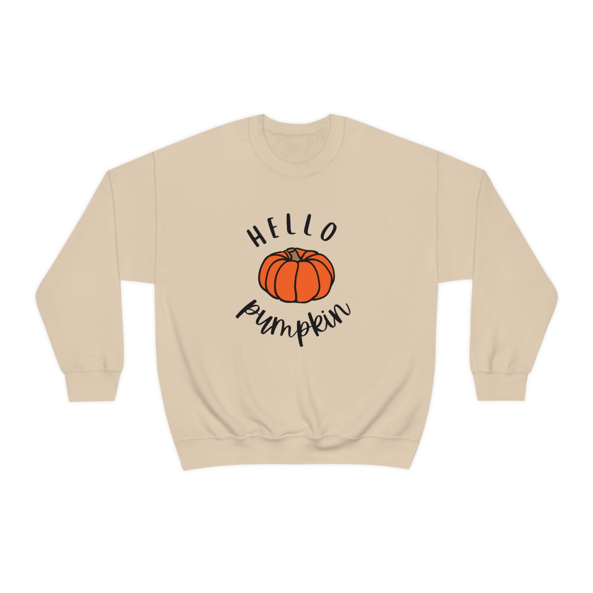Discover Hello Pumpkin Halloween Autumn Crewneck Sweatshirt