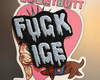 F ice glow in the dark Patch