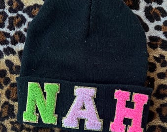 Black beanie, NAH - adult one size