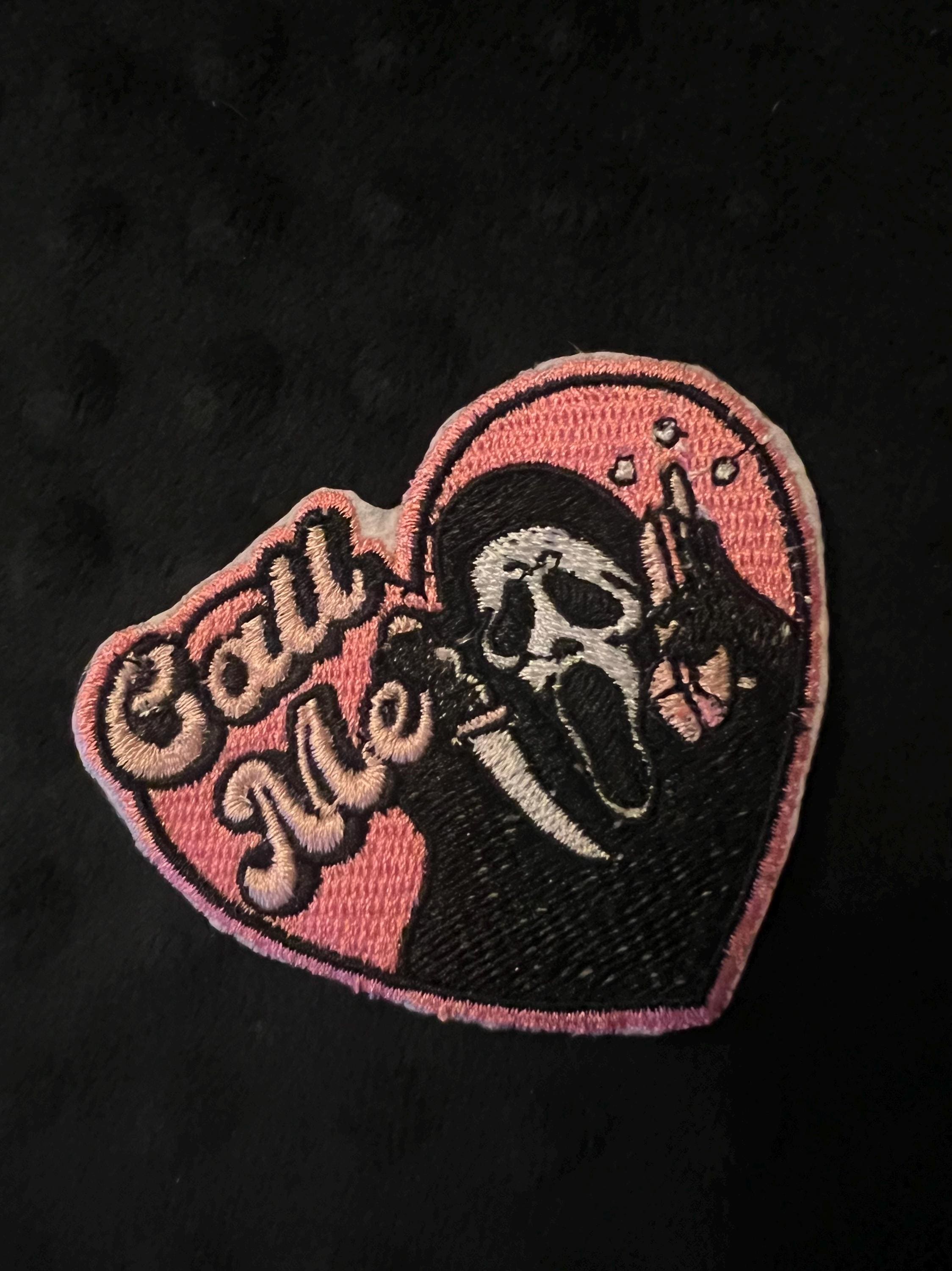 Call Me Ghostface Embroidered Patch - Etsy