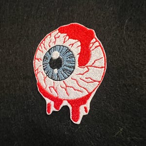 Bloody Eyeball embroidered patch