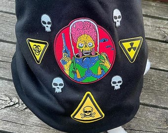 Mars attacks BIG dog hoodie- 28”-32” chest