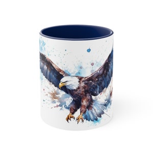 Accent Coffee Mug, 11oz, Bald Eagle