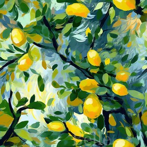 Digital Paper - Lemons - SEAMLESS