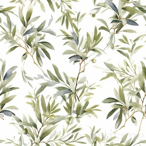 Digital Paper - Olive Branches - SEAMLESS