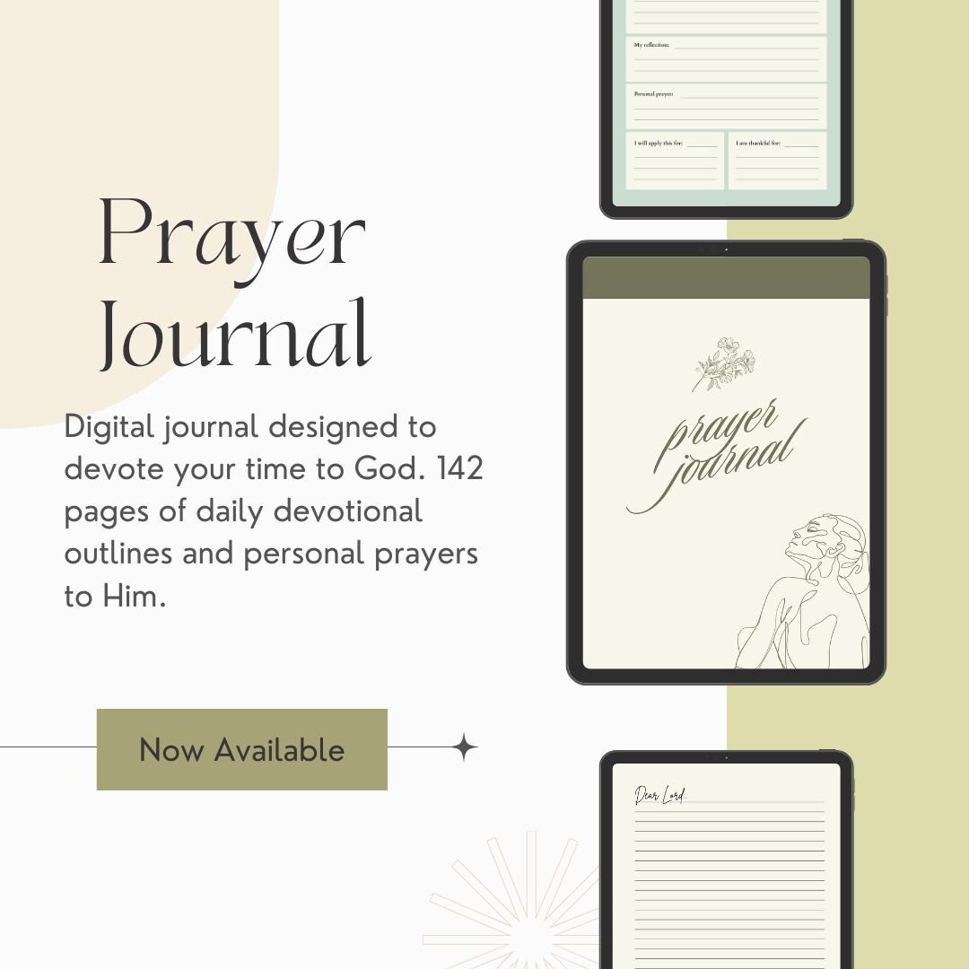 Christian Prayer Journal Printable | iPad Prayer Journal | Daily ...