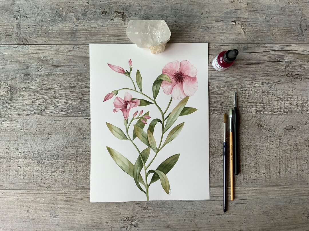 Original Watercolor Floral Art Painting, Watercolor Flowers, Modern Flowers Painting, Boho