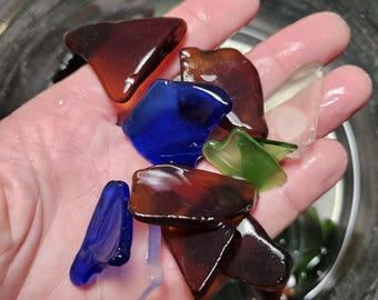 Tumbled Antique Glass - Flint-knapping Material Variety Pack