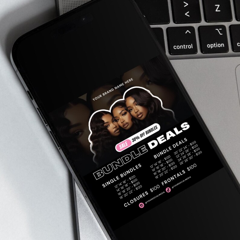 editable flyer template, hair price list flyer