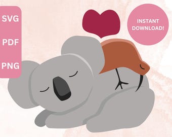 Kiwi Bird and Koala Vector Art, NZ Aussie Print (Digital Download)