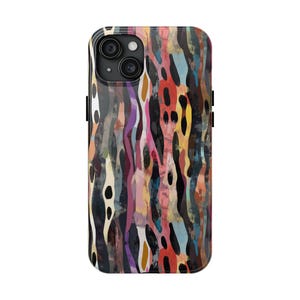 Custodie per telefono resistenti e astratte colorate - Regalo artistico, vibrante, durevole, unico, protezione per telefono
