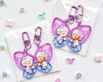 JAYVIK MAGNETIC KEYCHAiN // Arcane S2 Jayce Viktor Butterfly Hexcore Charm League of Legends LoL Arcane Acrylic Keychain