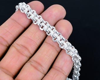 Handmade Pure Silver Men's Bracelet - Etsy Canada