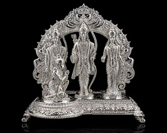 Zuiver zilveren Ram Darbar (Prabhawal) beeld