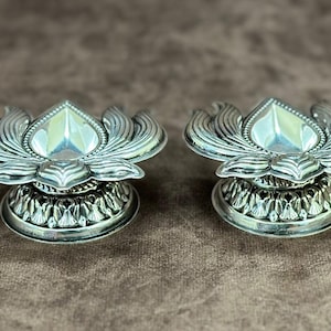 Pure Silver Agal Vilakku, Karthiga Agal, Lakshmi Diya, Lotus shape  Diya, Diwali Diya, Diwali Gift, Diya Lamp With 925 Stamp