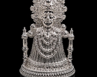 Puur zilveren Khatu Shyam Ji-idool