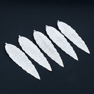 5 Pieces Silver Mango Tree Design Leaf Puja Worshipping Diwali Puja Use