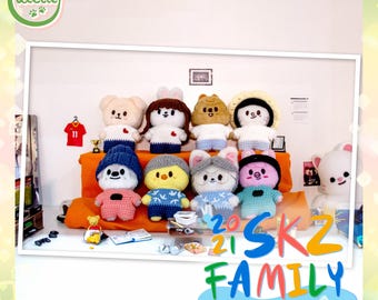 SKZOO ぬいぐるみ 服 Stray Kids 人形衣装 OT8セット - Etsy 日本