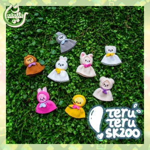 Stray Kids 10cm SKZOO outfits | Teru Teru SKZOO | OT8 SKZOO clothes | Handmade crochet outfits