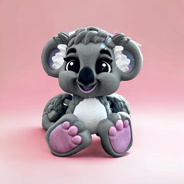 Cute Koala Bear, 3D printed, Moveable, Baby Koala, Gift, Mom & Mini, Animal Love, Kids Gift, Wildlife, ECO friendly, FREE SHIPPING