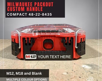Milwaukee Compact Packout Handle Small - Personalised / Personalised for Packout 48-22-8435  | Milwaukee Organiser Handle | Organizer Handle