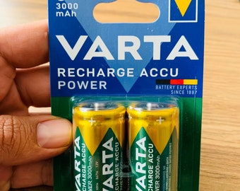 lot de 2 Piles rechargeables Varta HR14 - LR14 3000mAh