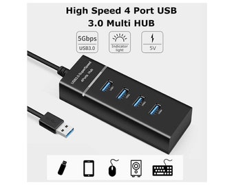 4 Port USB 3.0 Hub Converter Coupler Type C Multiplexer 4 Port USB Hub Multiplexer 4in1 - 30cm Universal