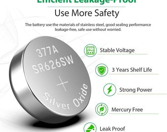 10pcs 377 AG4 LR626 SR66 V377 alkaline button battery car toys control 1.5V button battery watch Swiss clock battery SR626SW SR626