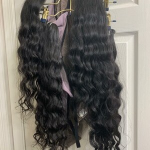 Raw Indian Natural Curly Temple Virgin Remy Hair Luxury Weft image 3