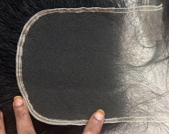 WAVY  5&quot;x5&quot; HD Lace Raw Remy Indian Human Hair Closure