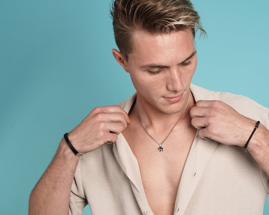 Chai Necklace Jewish Chai Necklace, Hebrew Letters Necklace, Chai