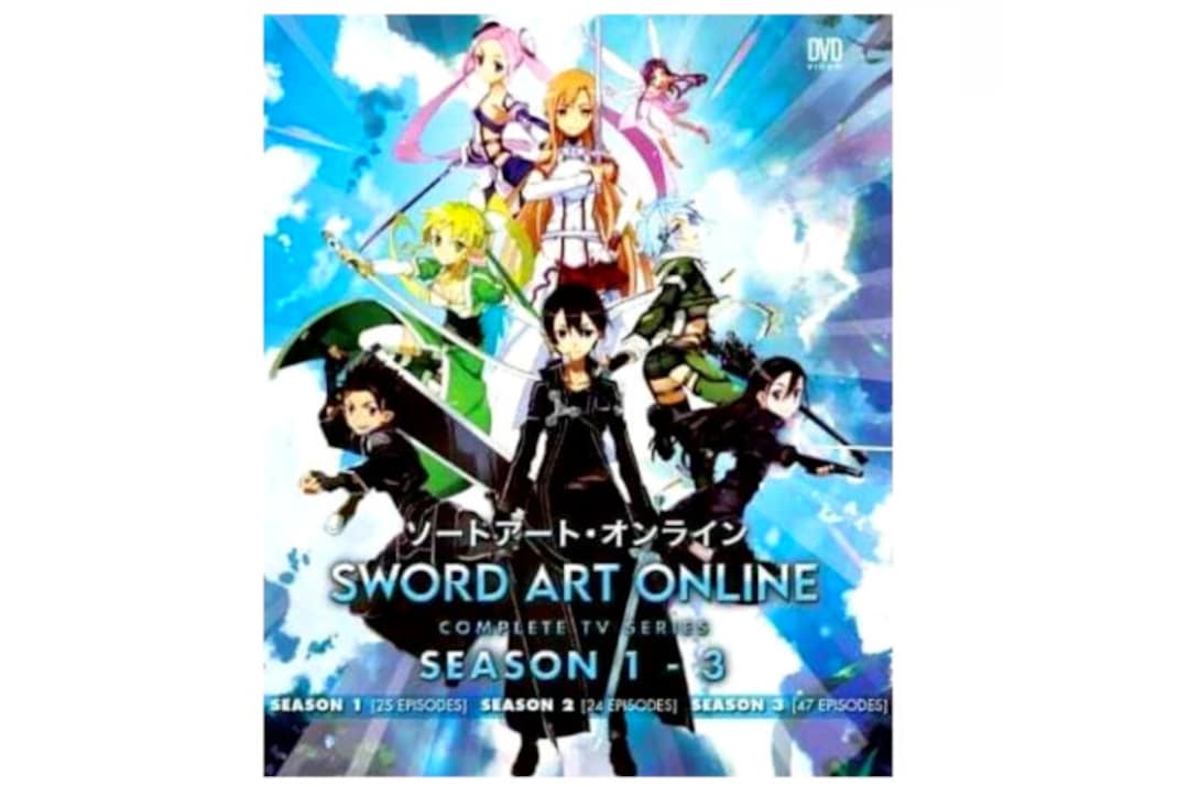 Sword Art Online DVD Anime Season 1 2 3 volume. 196 End Etsy