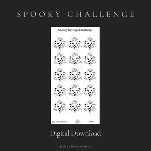 Spooky Savings Challenge, Halloween Savings Challenge, A6 Savings Challenge, Sinking Funds, Cash Stuffing, PRINTABLE Savings Challenge, 2