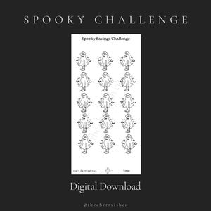 Spooky Savings Challenge, Halloween Savings Challenge, A6 Savings Challenge, Sinking Funds, Cash Stuffing, PRINTABLE Savings Challenge, 1