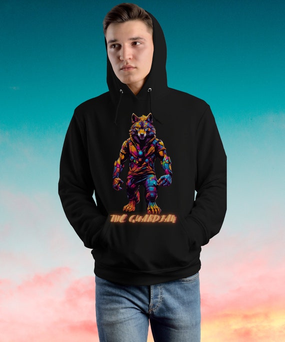 Sudadera con foto, sudadera con lobo personalizado, Ai animal