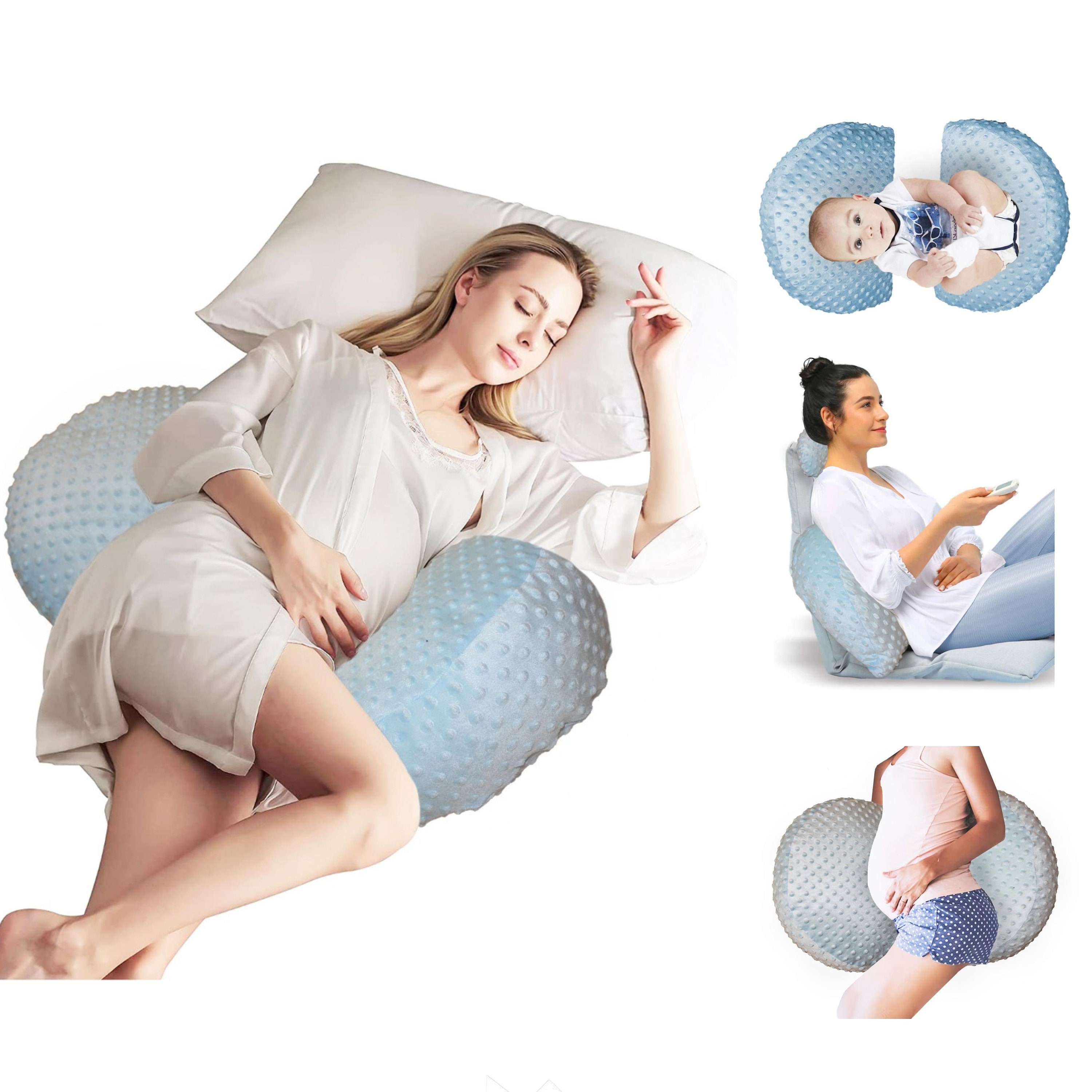 Upgraded U Shaped Body Pillow With Memory Foam or Cotton Stuffing 