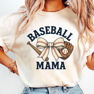 Baseball Bow PNG | Sporty Chic Clipart for Sublimation & T-Shirt Design | High-Quality Digital Download