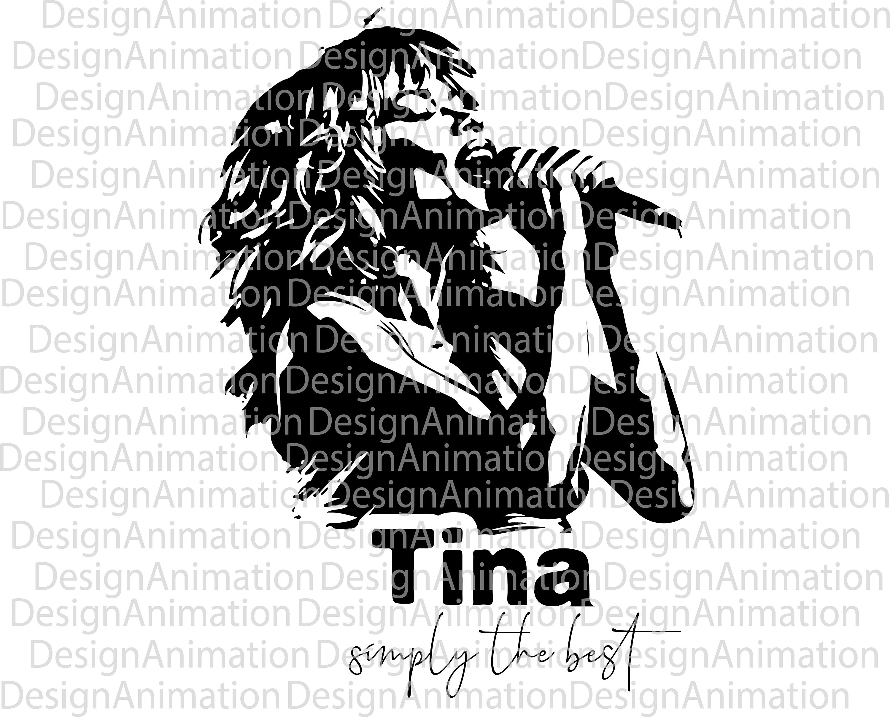 Tina Turner Sublimation Downloadable Design Tina Turner Tribute Simply